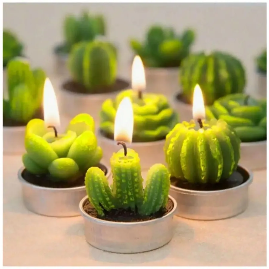شمع مدل کاکتوس