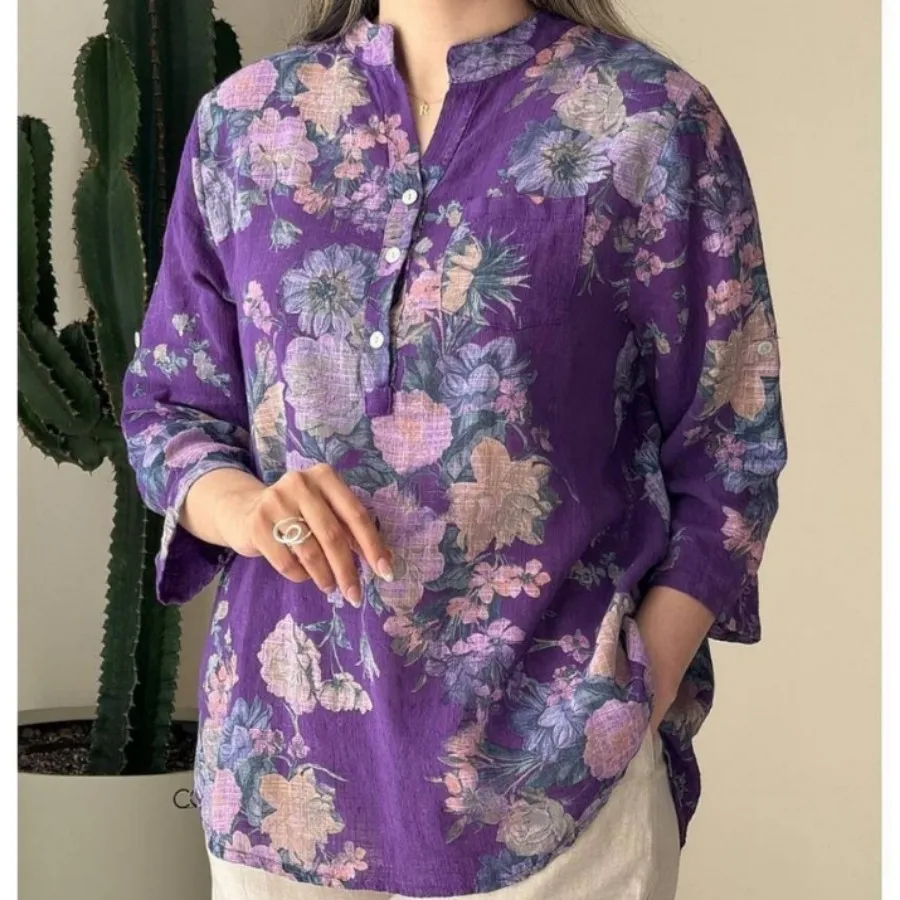 شومیز زنانه طرحدار خنک