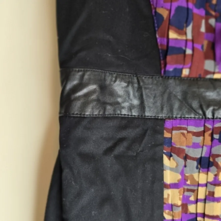 پیراهن کتان حریر تگ دار