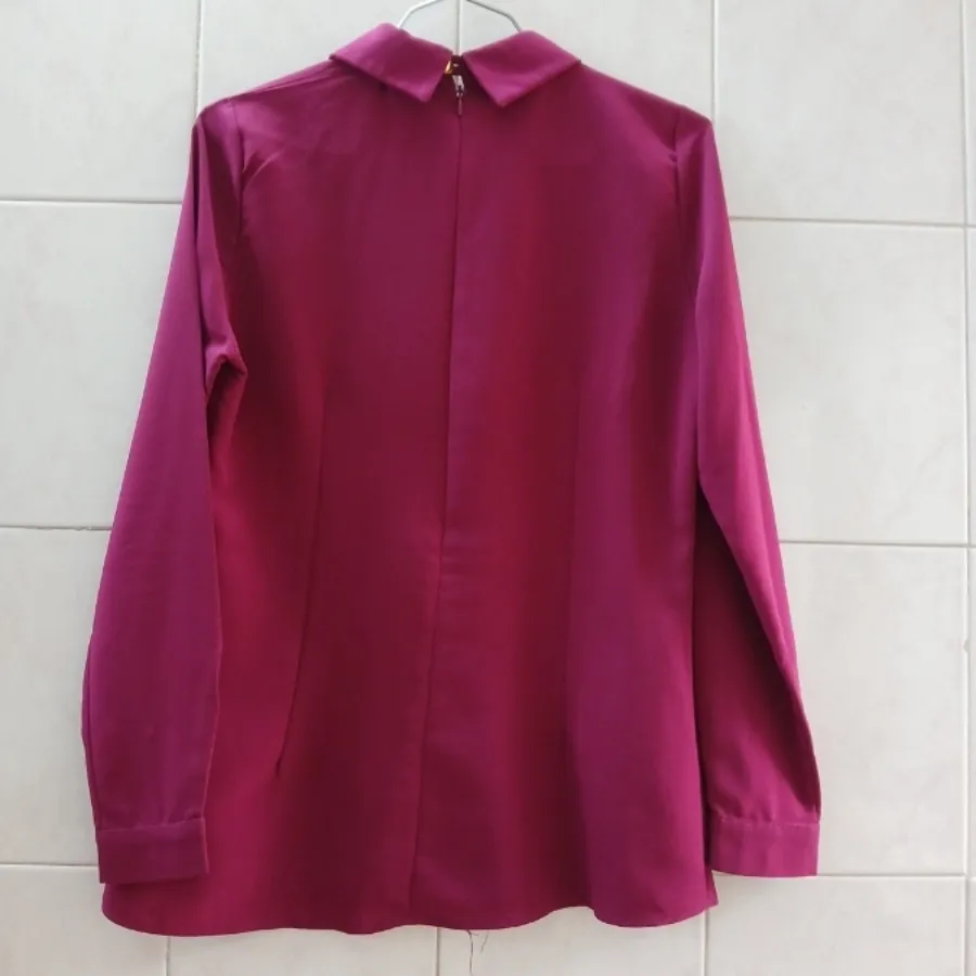 شومیز مجلسی سرخابی