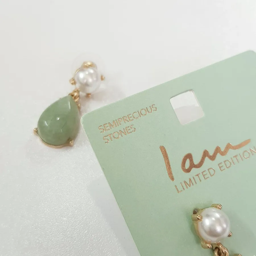 گوشواره آویز سنگ اصل