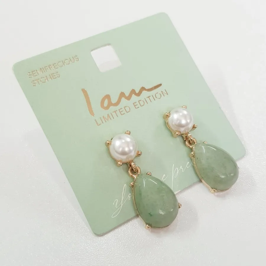 گوشواره آویز سنگ اصل