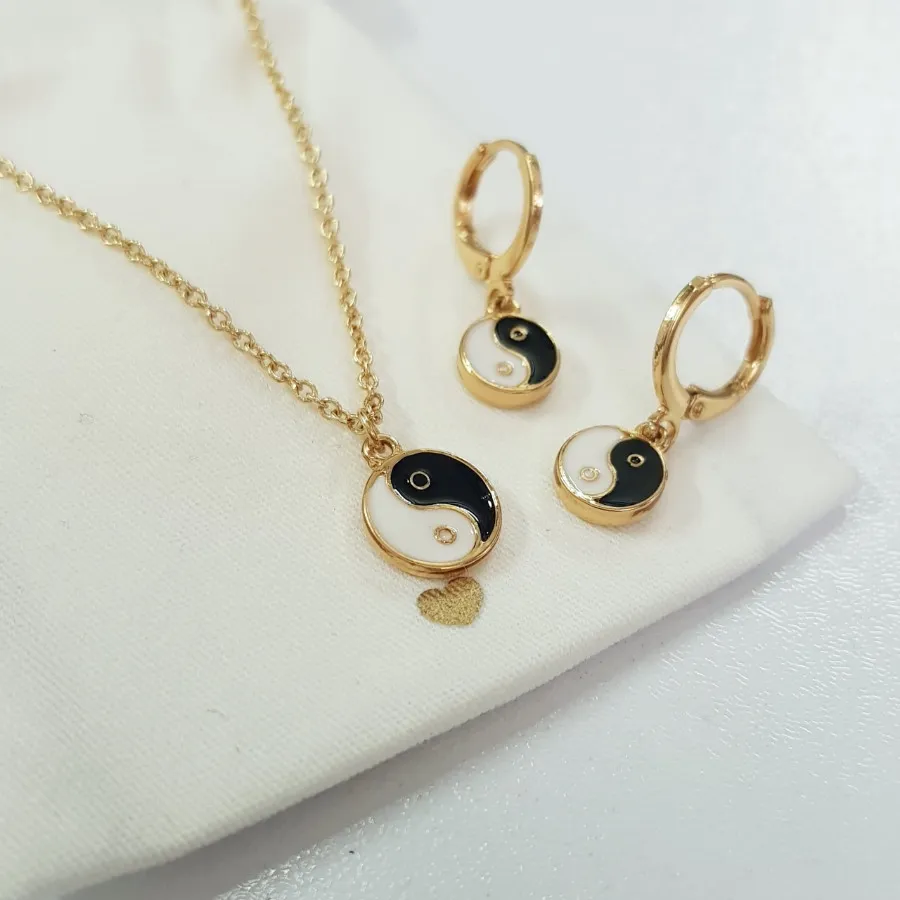 نیم ست یین و یانگ آب طلا