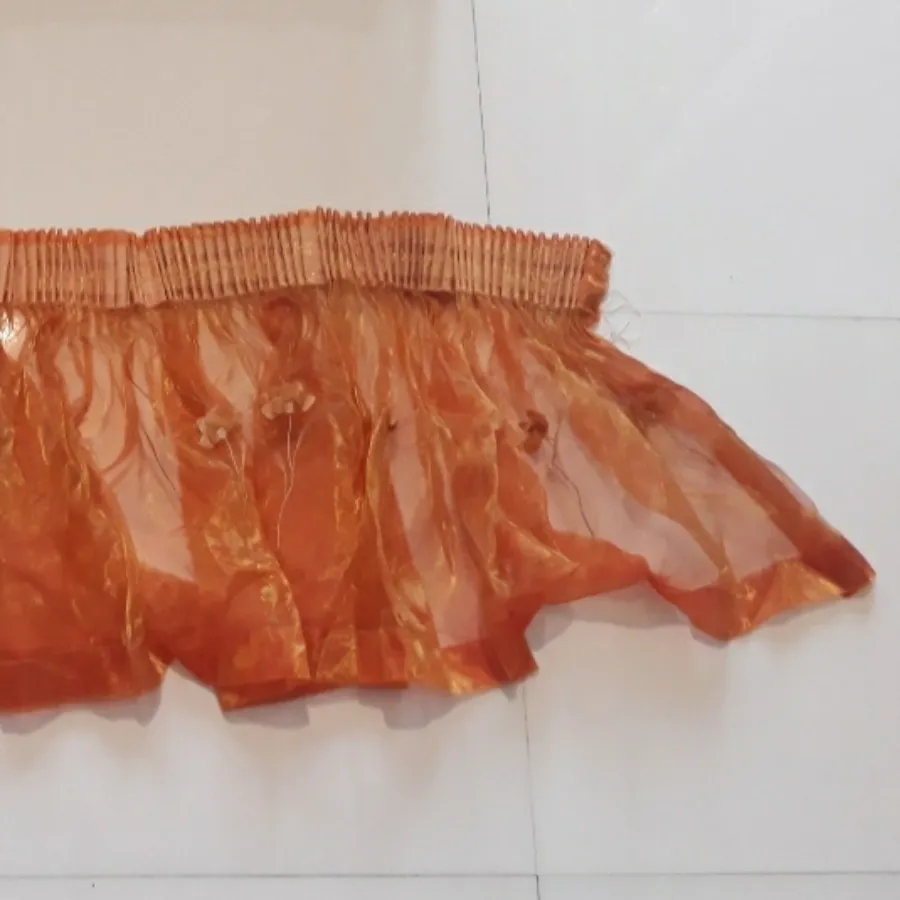 پرده نارنجی با والان مجزا