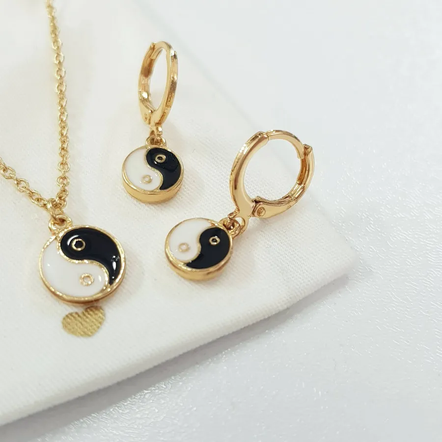 گردنبند گوشواره روکش طلا