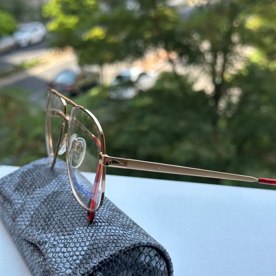 عینک طبی دوپل فلزی