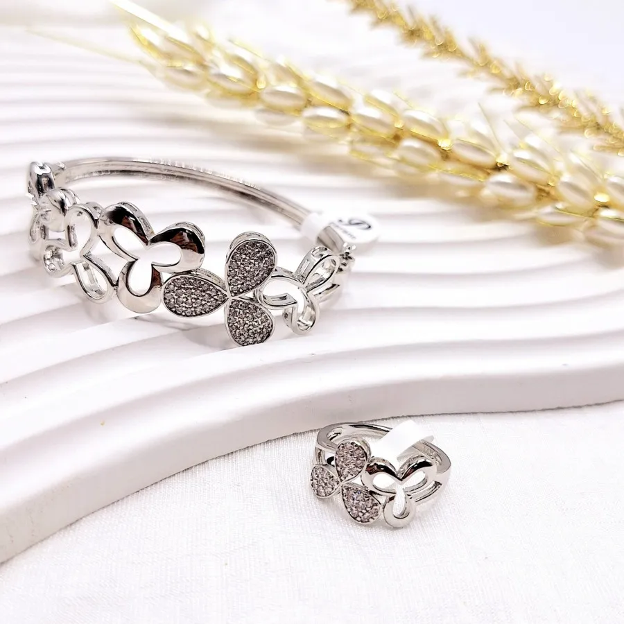 ست انگشتر و دستبند استیل