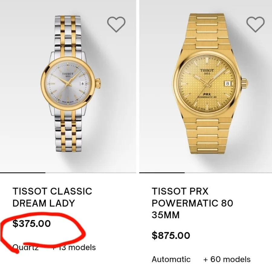 ساعت تیسوت کلاسیک زنانه