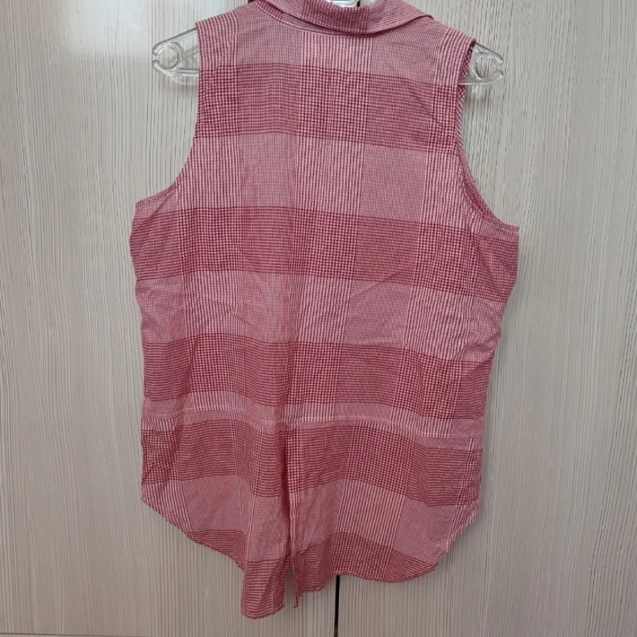 تاپ نخی قرمز چارخونه