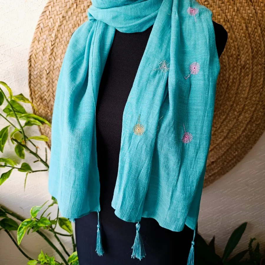 شال فیروزه ای