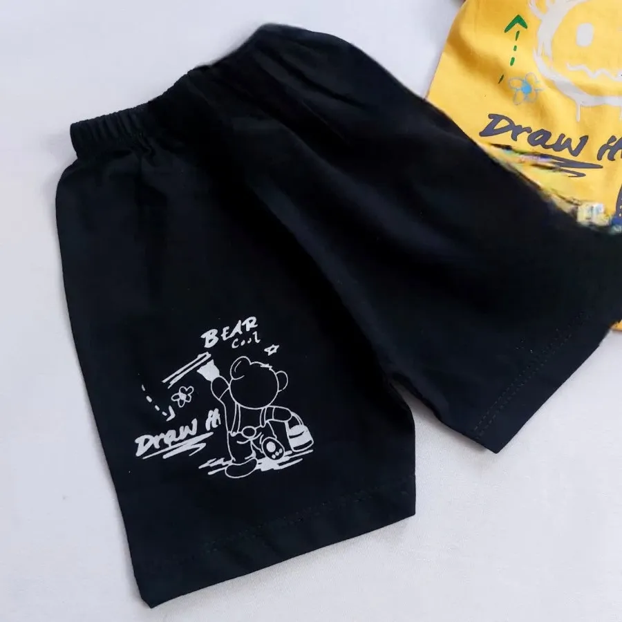 تیشرت شلوارک خرس نقاش