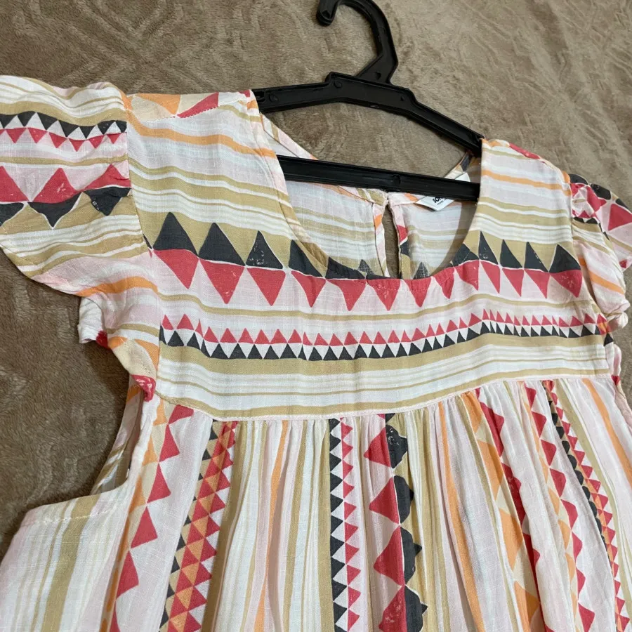 بلوز آستین کوتاه نخی