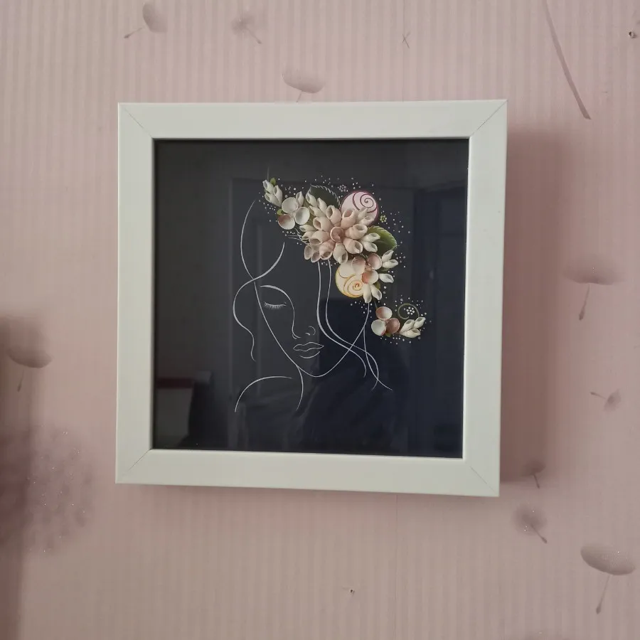 تابلو با صدف دریایی