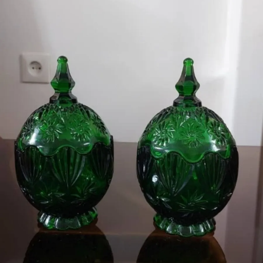 قندان زینتی زمردی