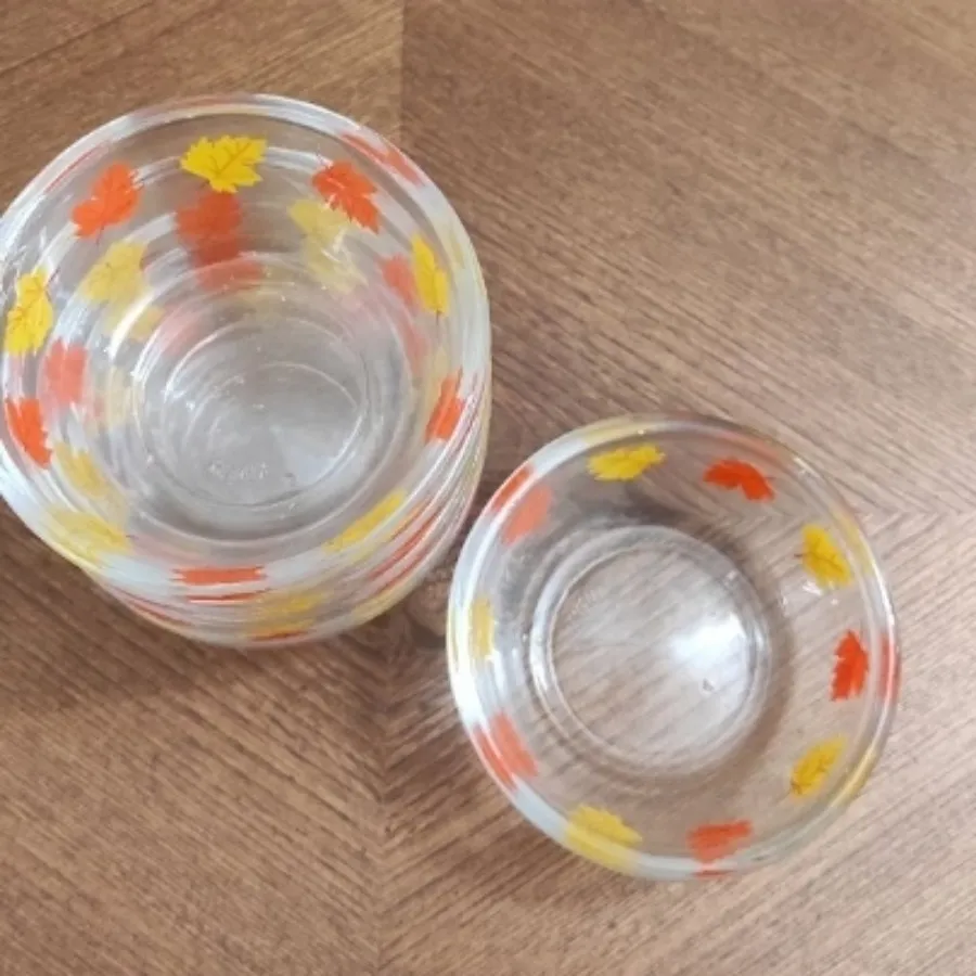 کاسه بلور طرح برگ