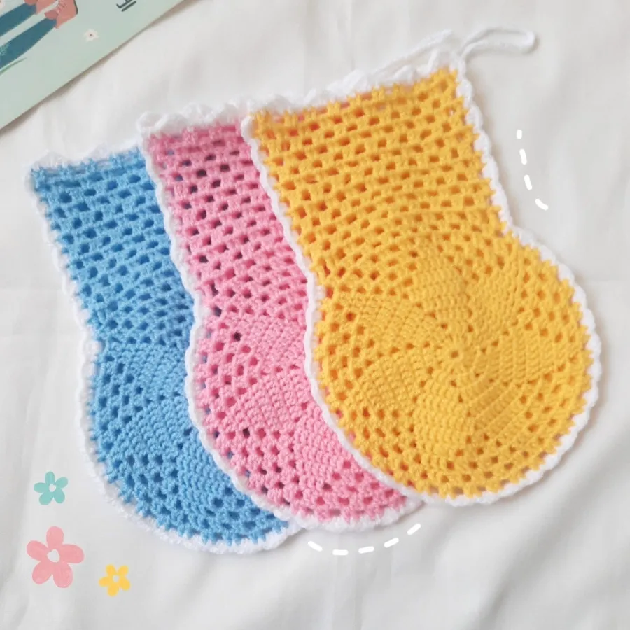 لیف حمام دستبافت طرح گل