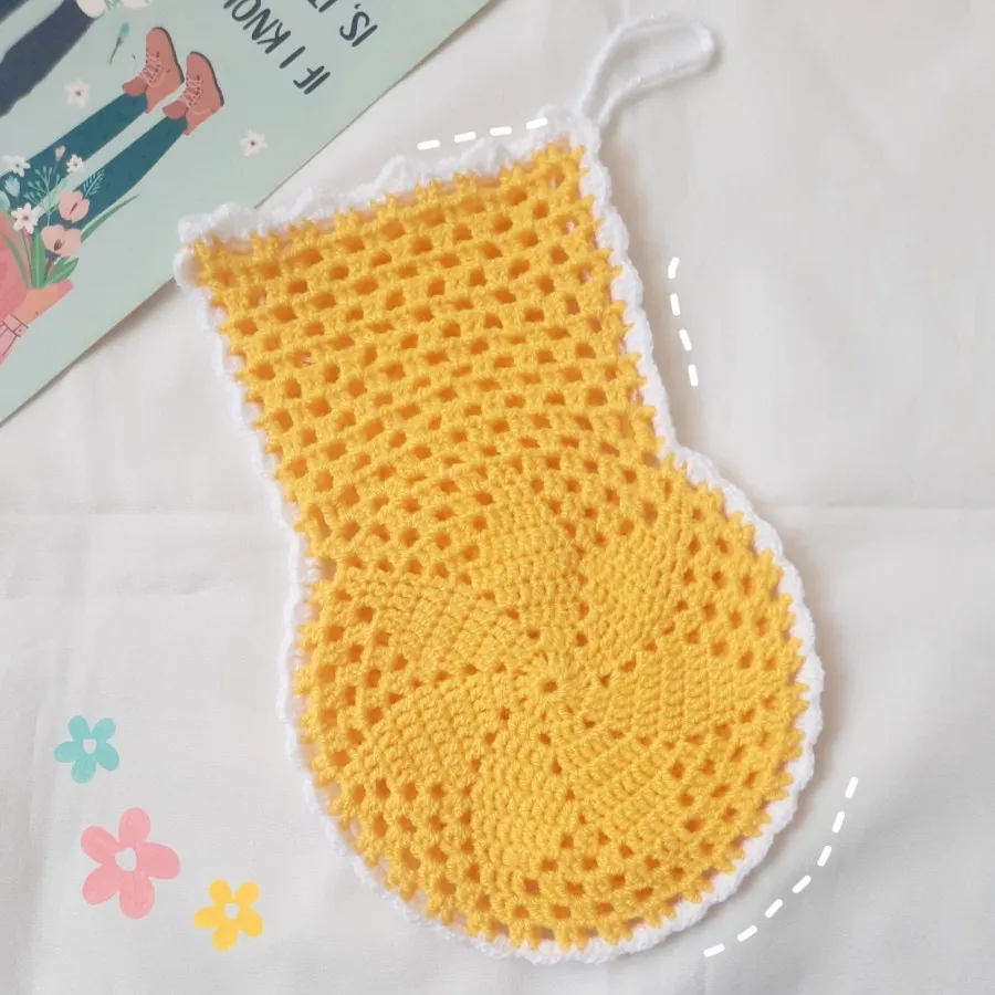 لیف حمام دستبافت طرح گل