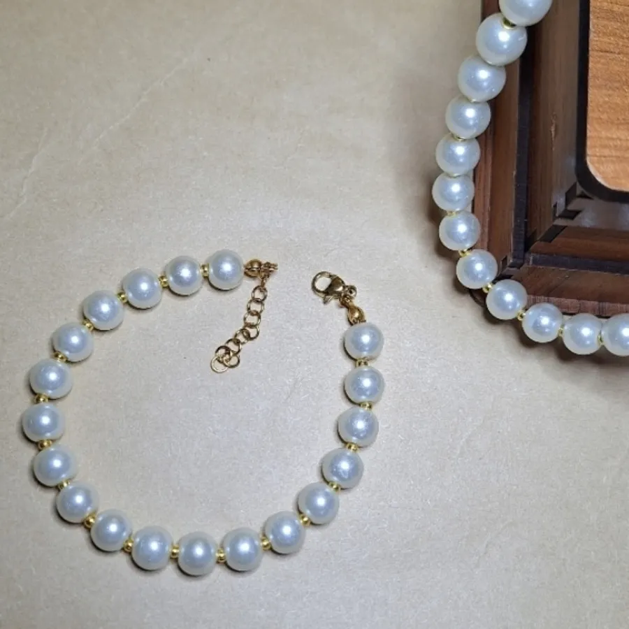 گردنبند مروارید سنگی