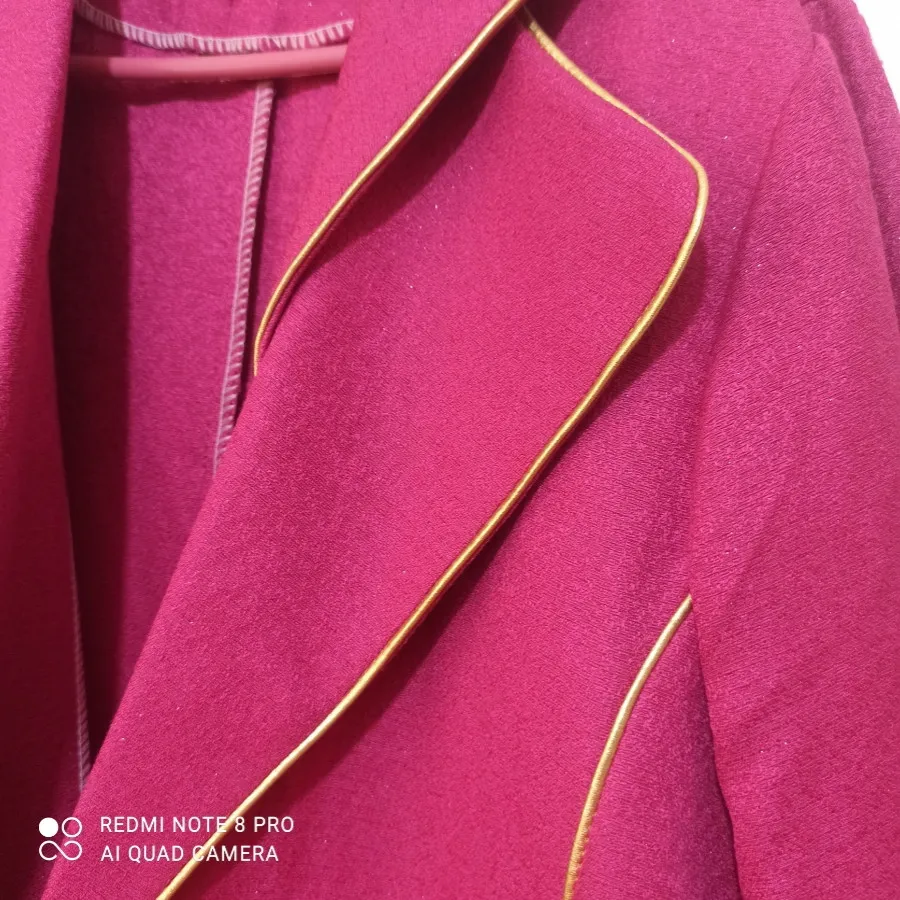 مانتو کتی سرخابی شاین دار