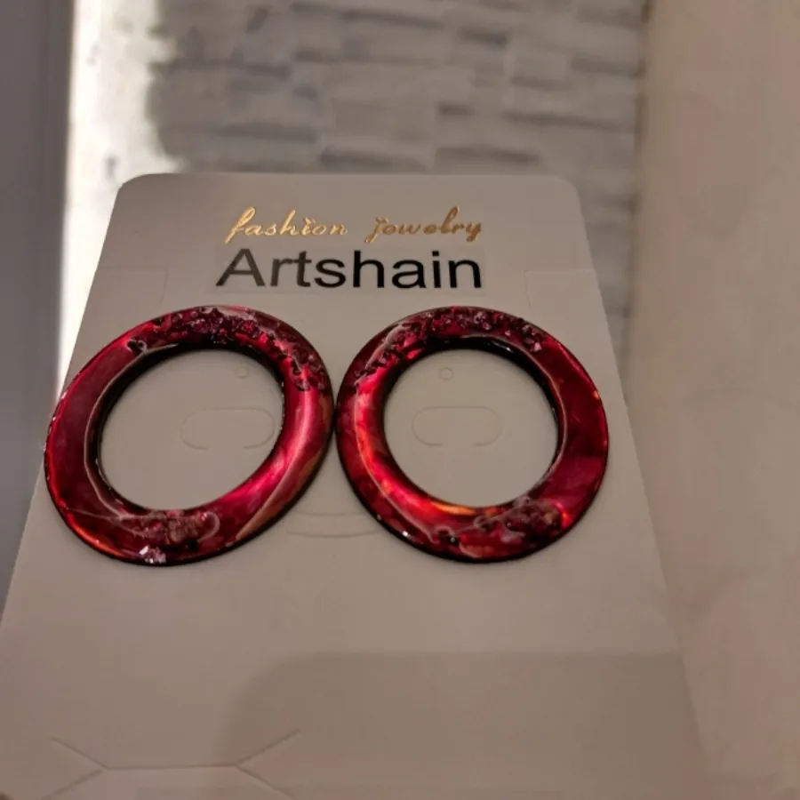 گوشواره رزین بدون اویز