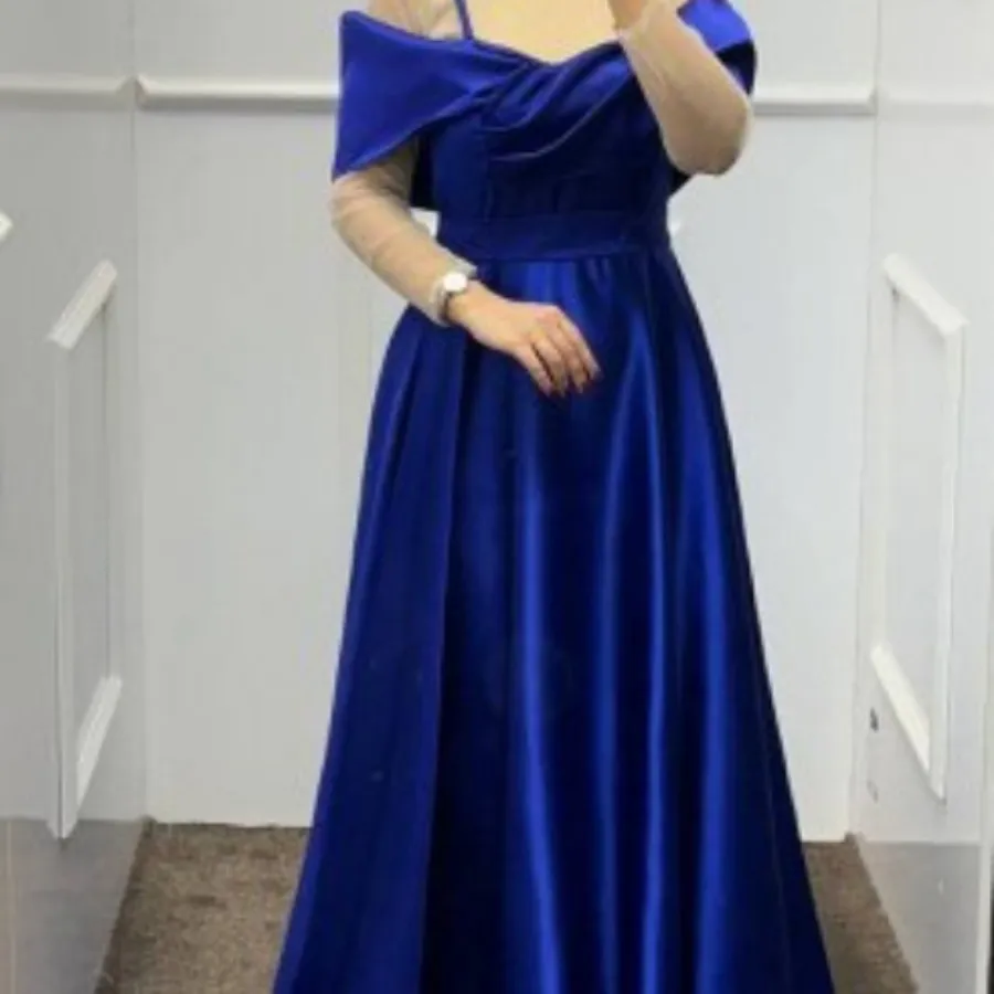 پیراهن مجلسی ساتن ماکسی