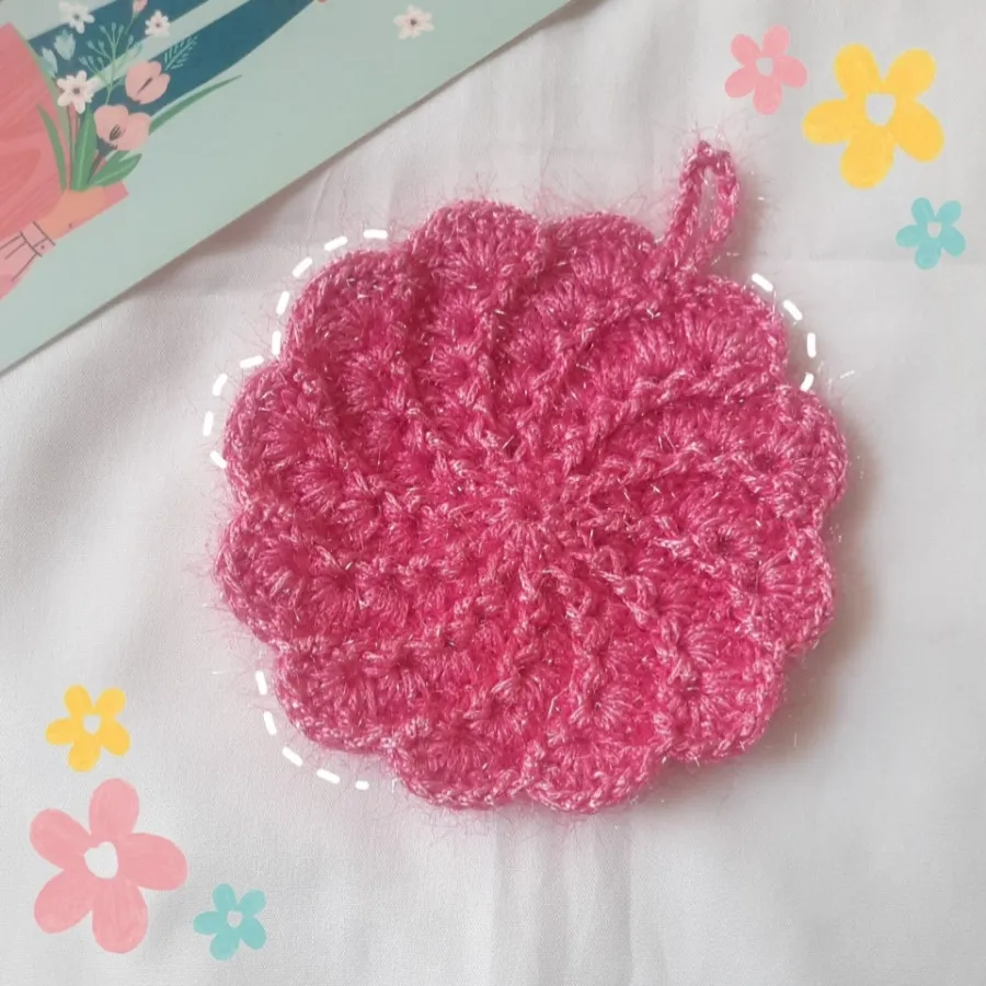 اسکاج گل چرخشی دستبافت