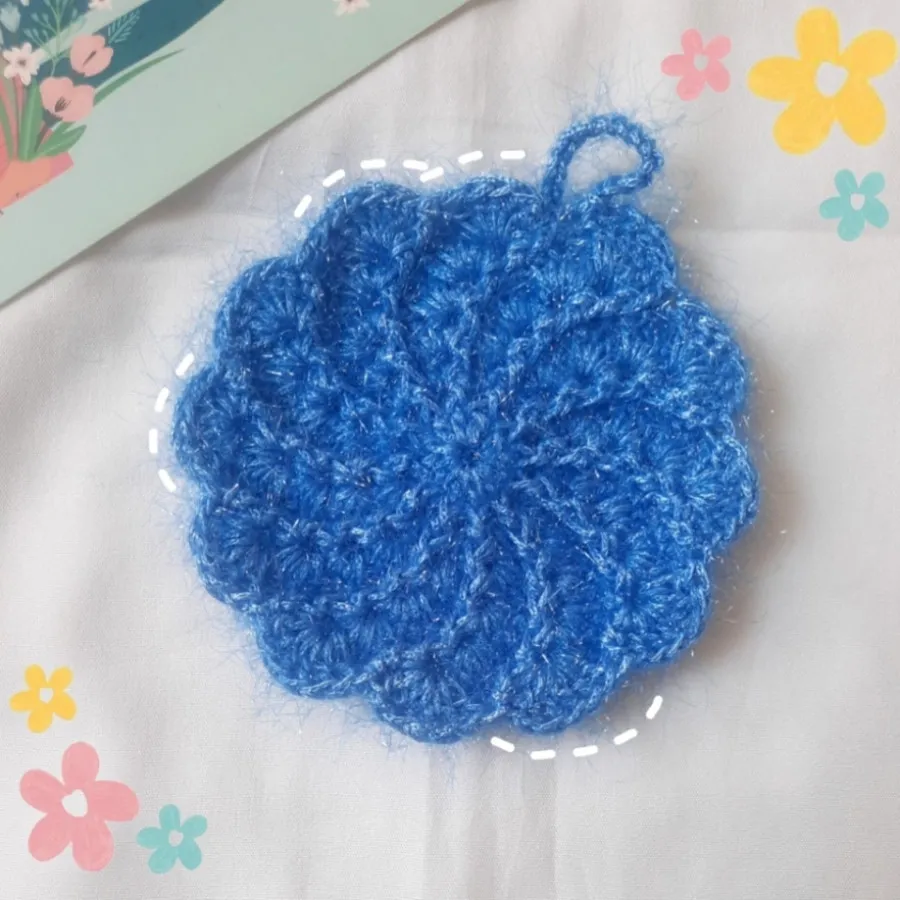 اسکاج گل چرخشی دستبافت