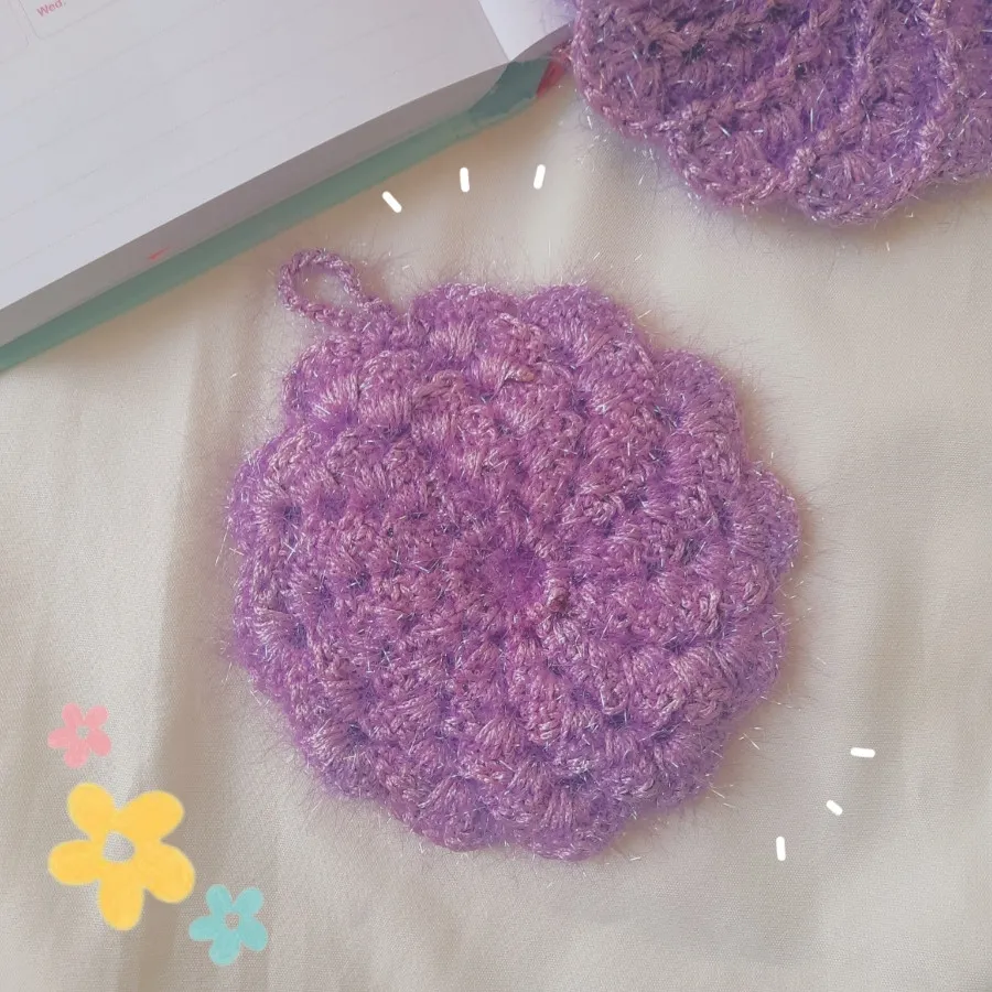 اسکاج گل چرخشی دستبافت