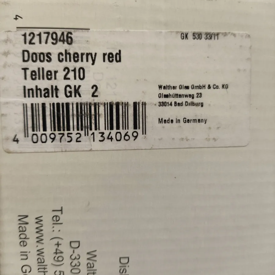 دیس و کاسه والترگلس