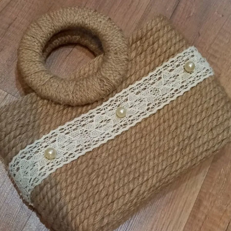 کیف حصیری شیک