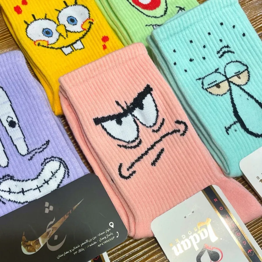 جوراب ساقدار کارتنی