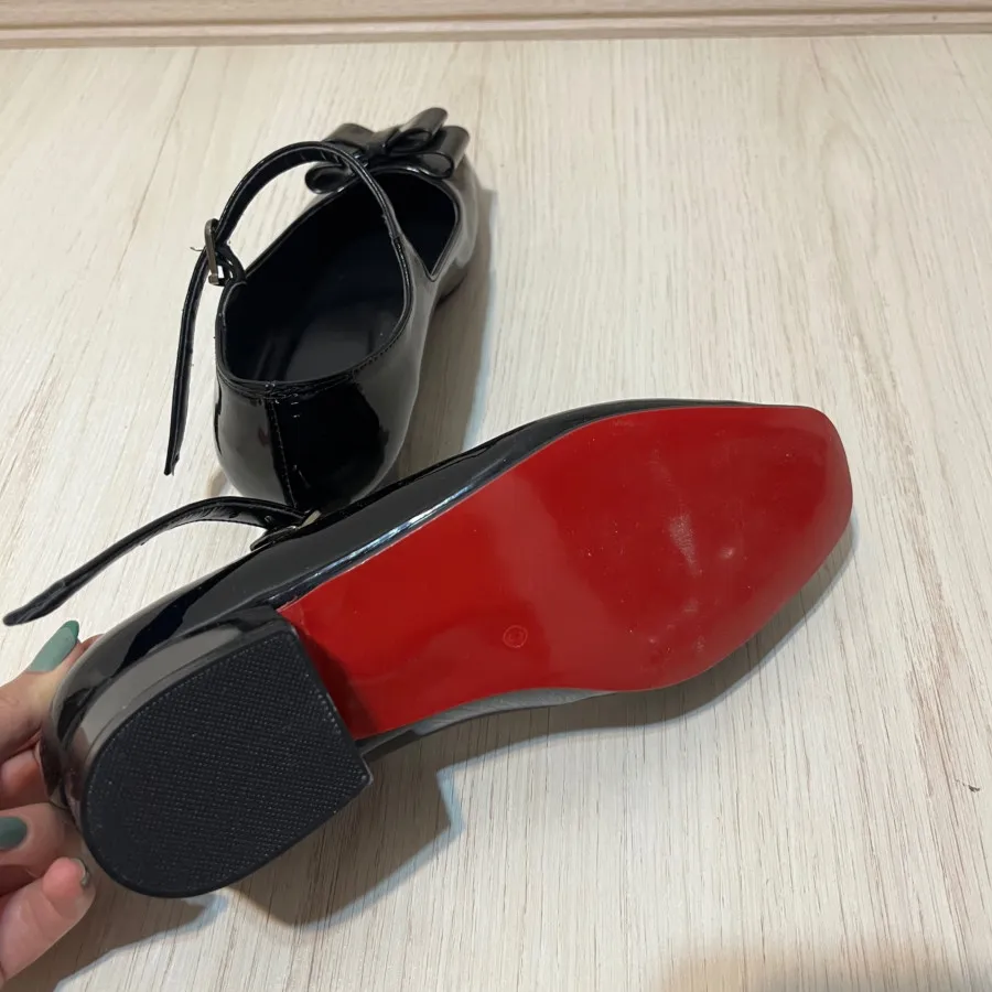 کفش مشکی عروسکی ورنی