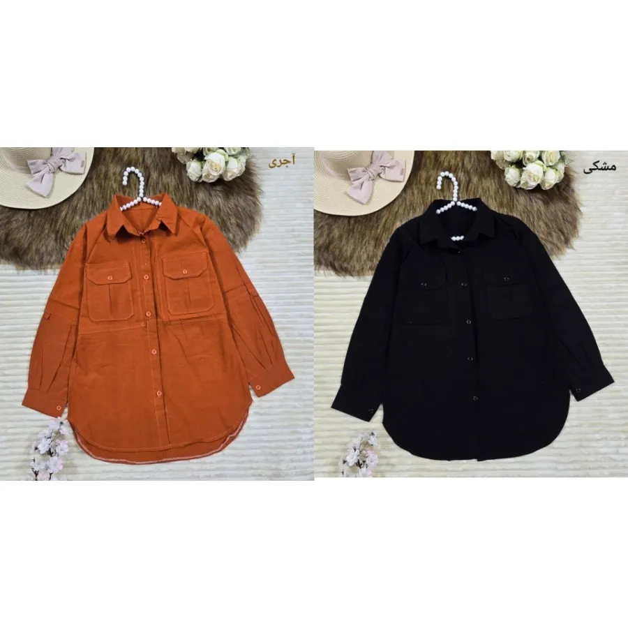 شومیز مانتویی دوجیب