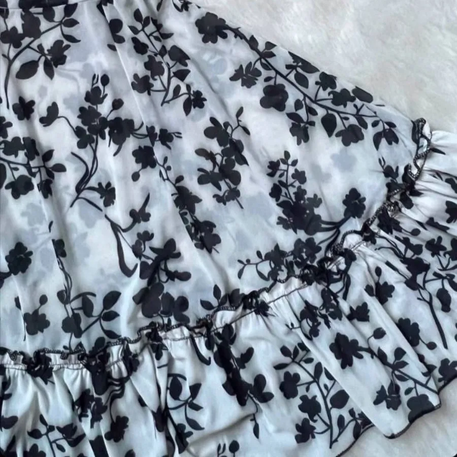 پیراهن گلدار زنانه چیندار