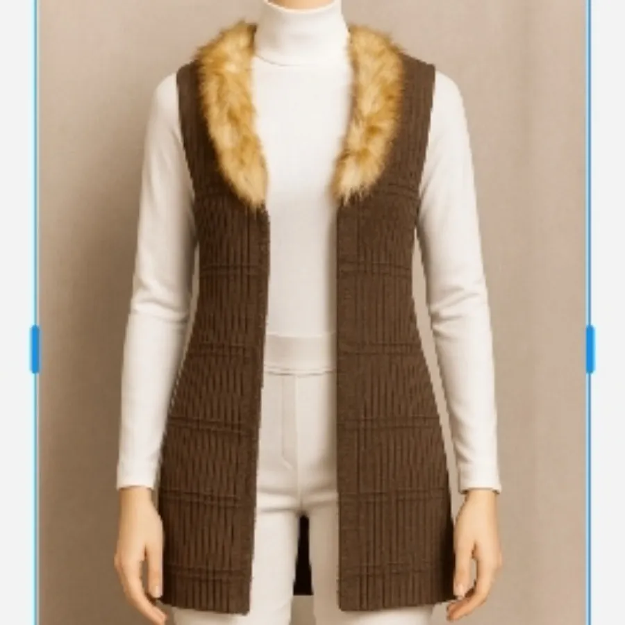 بافت خزدار بدون آستین