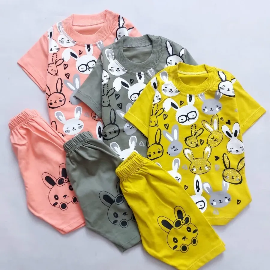 تیشرت شلوارک خرگوش نگینی