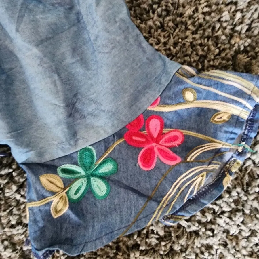 تونیک یقه دلبری گلدوزی