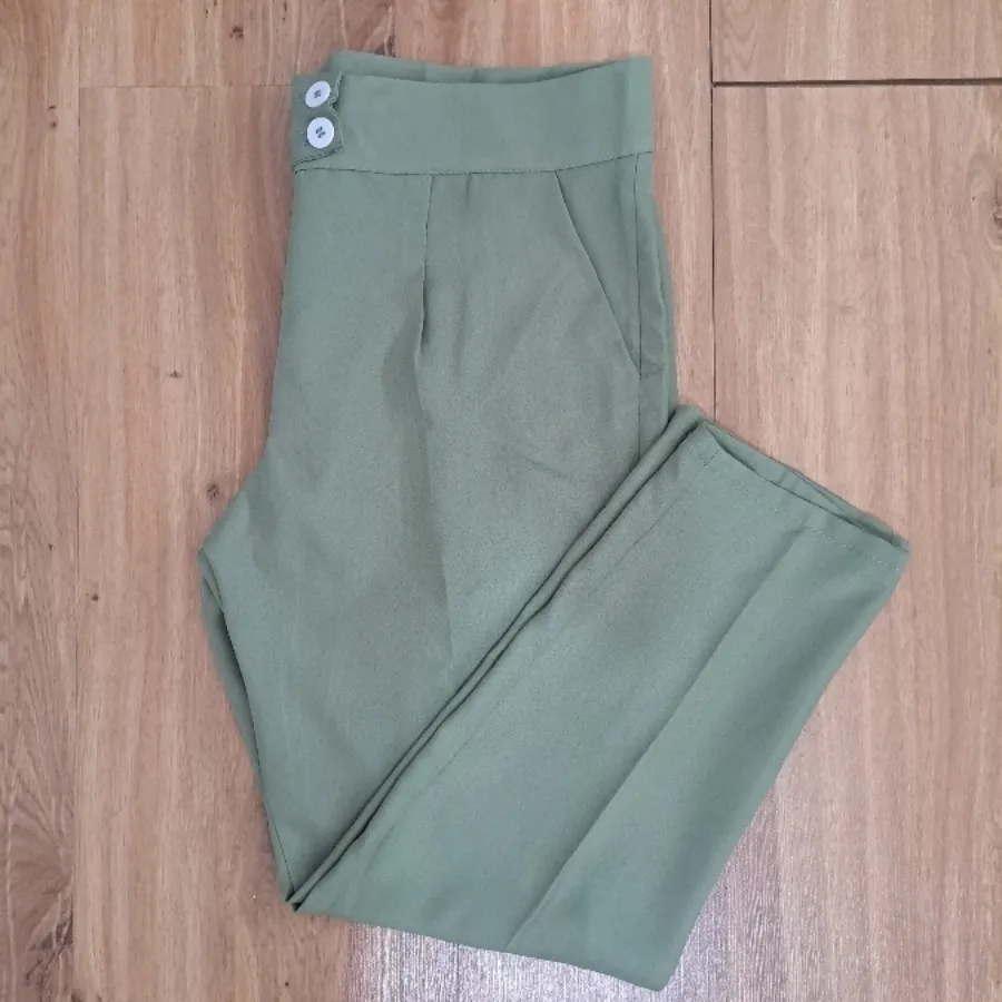 ست کت شلوار سبز ماچا