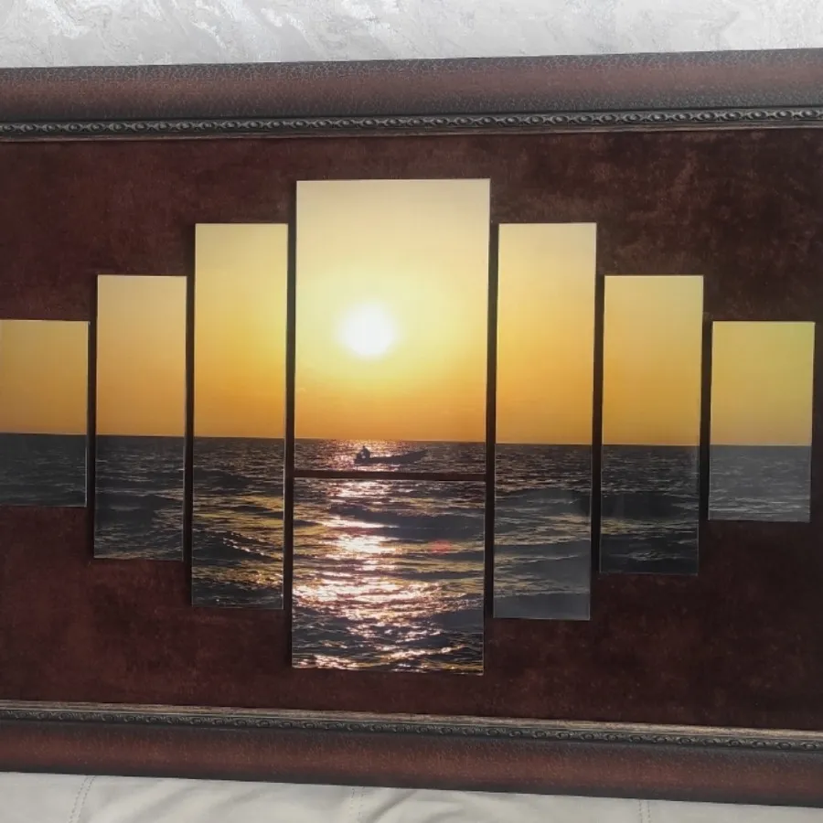 تابلو تلفیقی چوب و پارچه