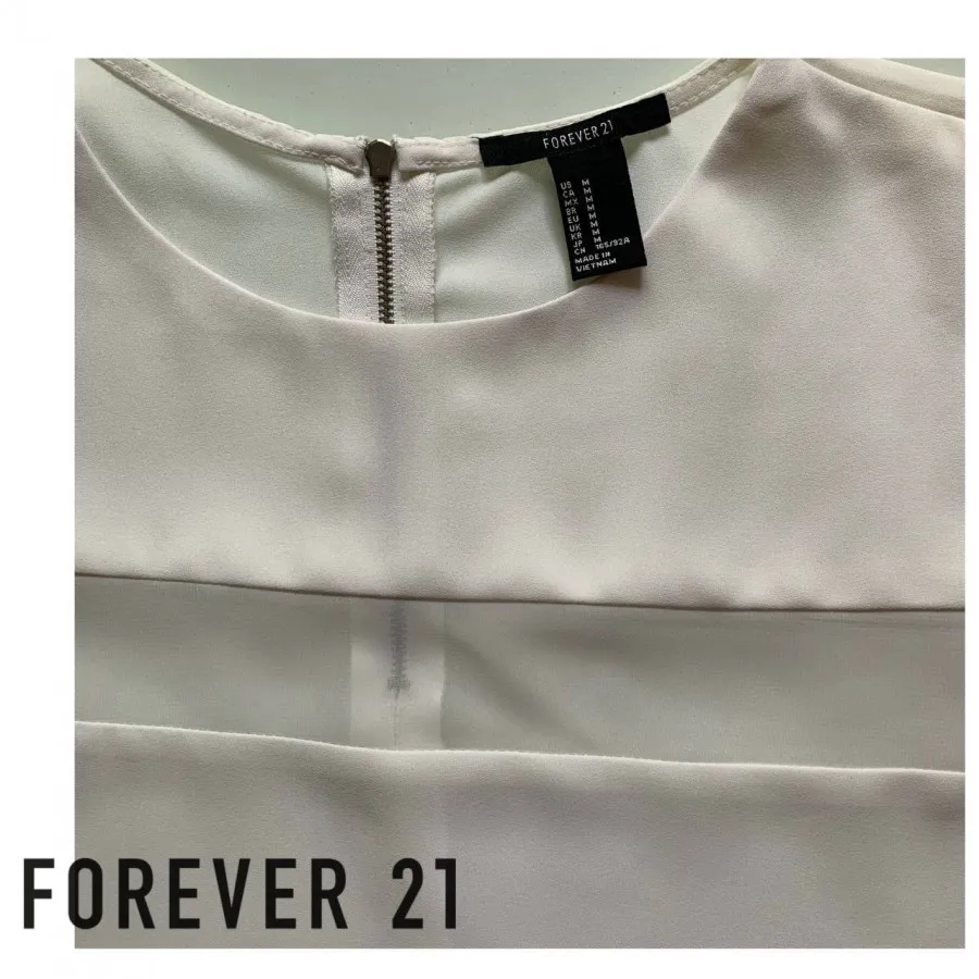 بلوز سفید کرپ Forever 21