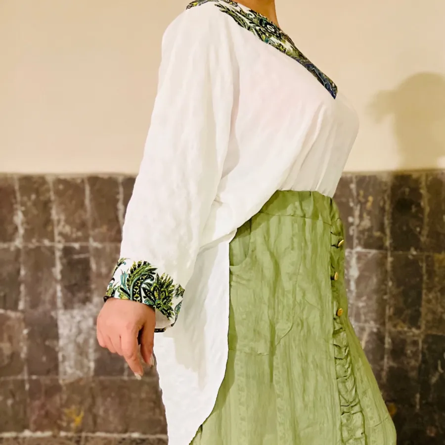 ست شومیز دامن خنک ساحلی