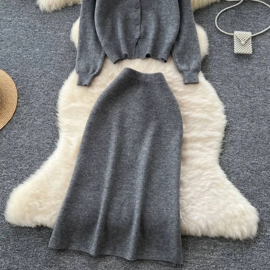 بلوزودامن بافت گرم بالا