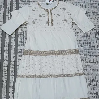 پیراهن ساحلی خامه دوزی