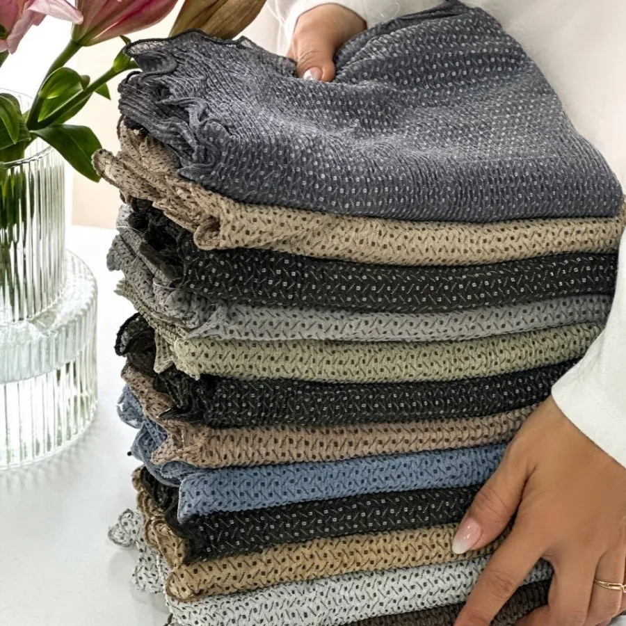 شال حریر دالبر دار