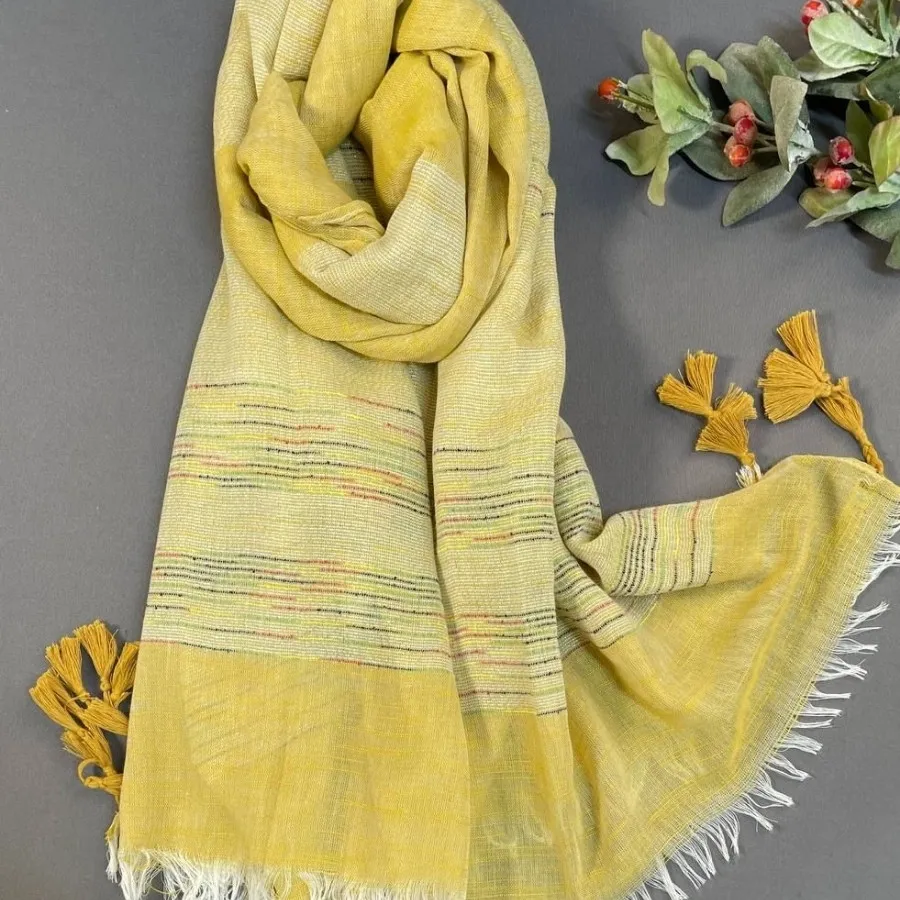 شال نخی لینن