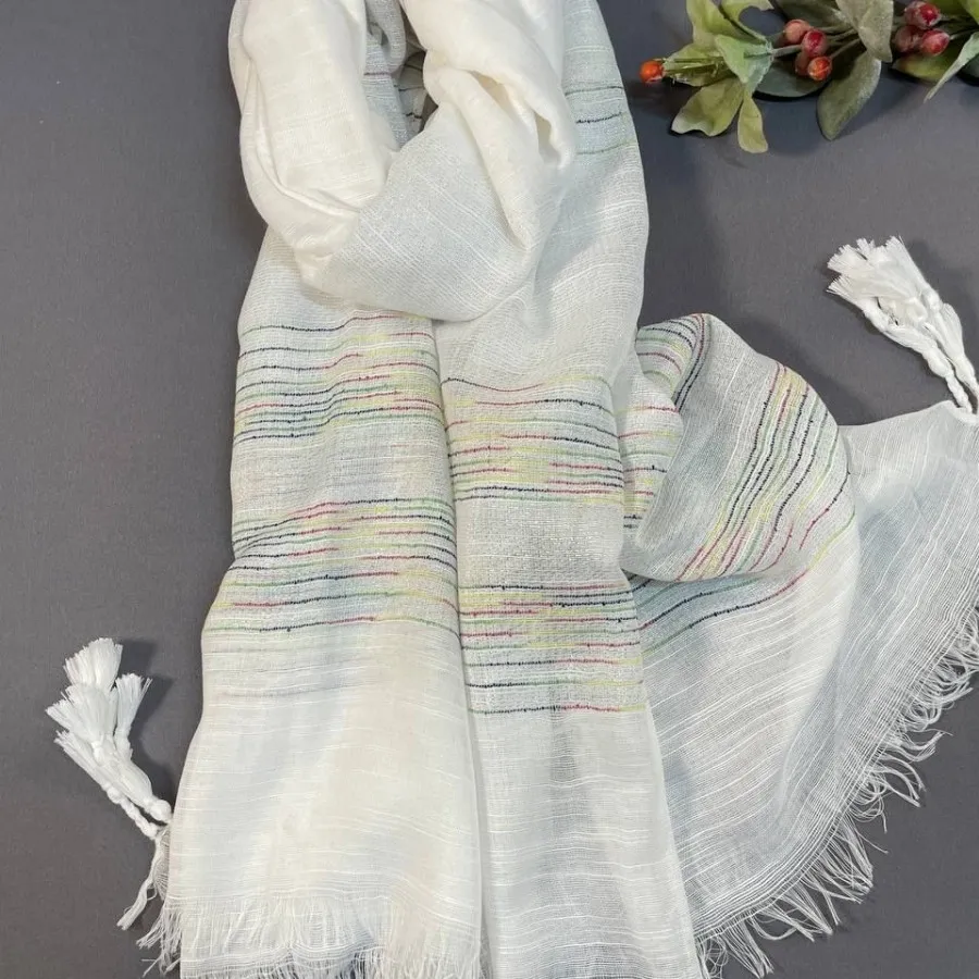 شال نخی لینن