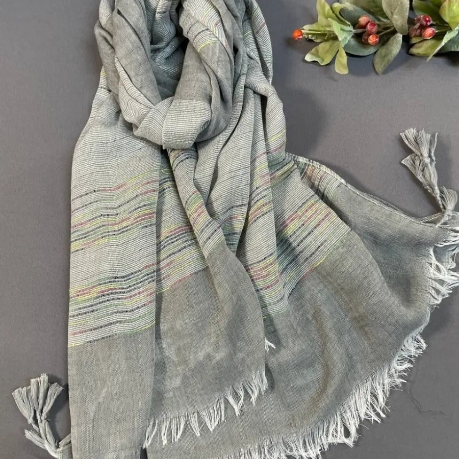 شال نخی لینن
