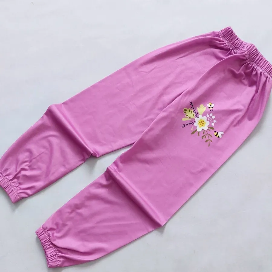 تیشرت شلوار نگین دار دختر