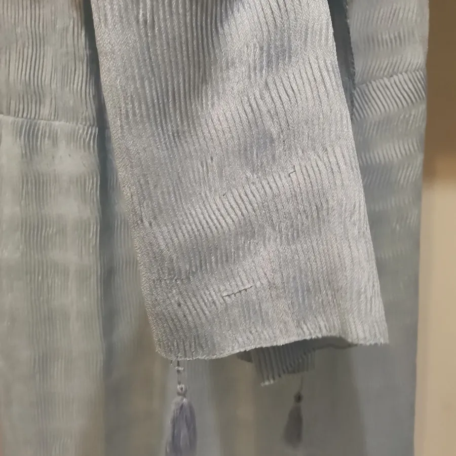 شال آبی آسمانی پلیسه نو