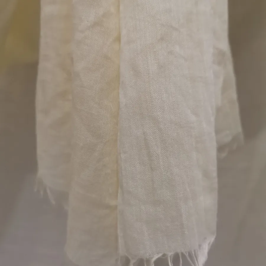 شال نخ حریر زرد کره ترند